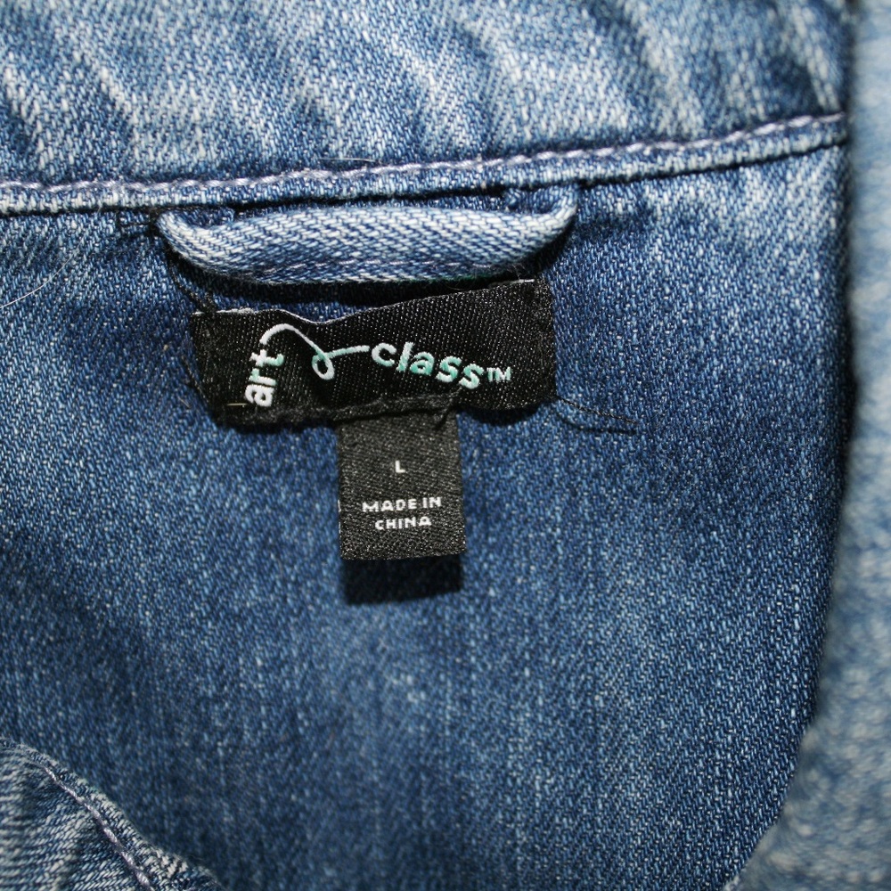 Boys Giels Unisex Distressed Jean Jacket - Picture 3 of 3